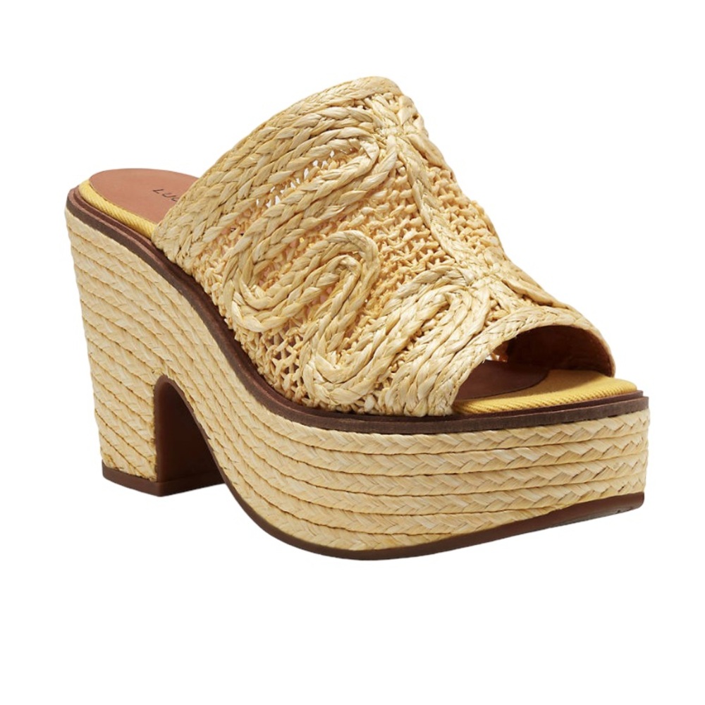 Lucky Brand Tan Woven Sandals